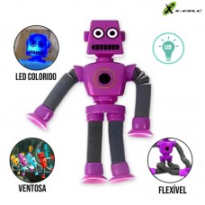 Robô Estica com Ventosa Led BRQ-RB X-Cell - Roxo